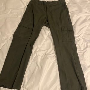 Dickies green cargo pants size 33 waist and 30 length